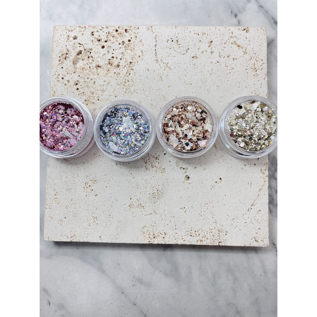 Phụ kiện nhũ xà cừ siêu sáng trang trí nail
