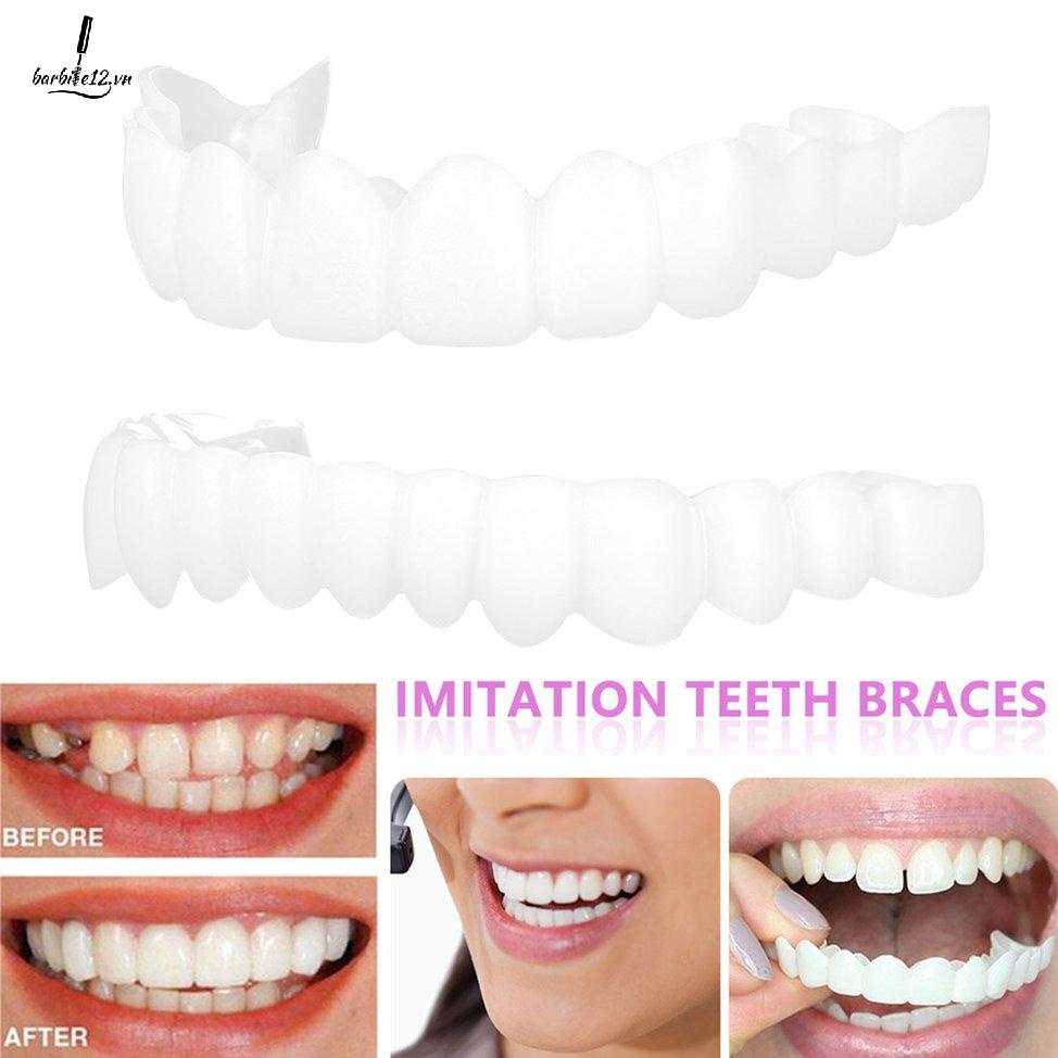 Upper And Lower Teeth Simulation Braces Five Generations Dentures Cover