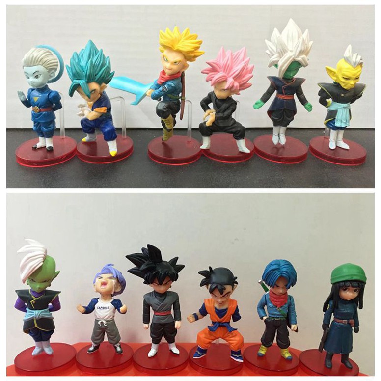 Set 8 Mô hình songoku dễ thương chính hãng WCF