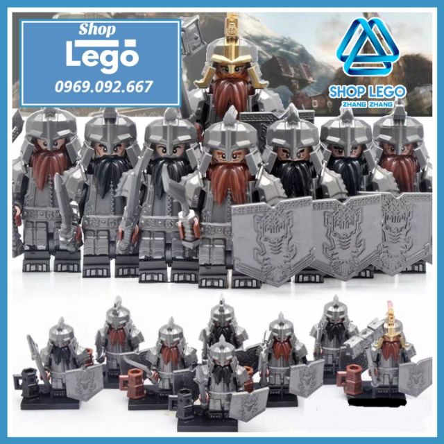 Xếp hình Lord of the Rings Dwarves Warriors Tộc chiến binh người lùn Hobbit Lego Minifigures

Koruit KT1040