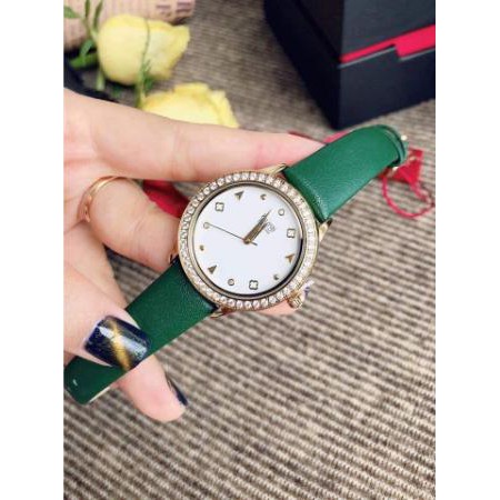 Đồng hồ nữ Burgi BUR221 - Green band Hàng chính hãng