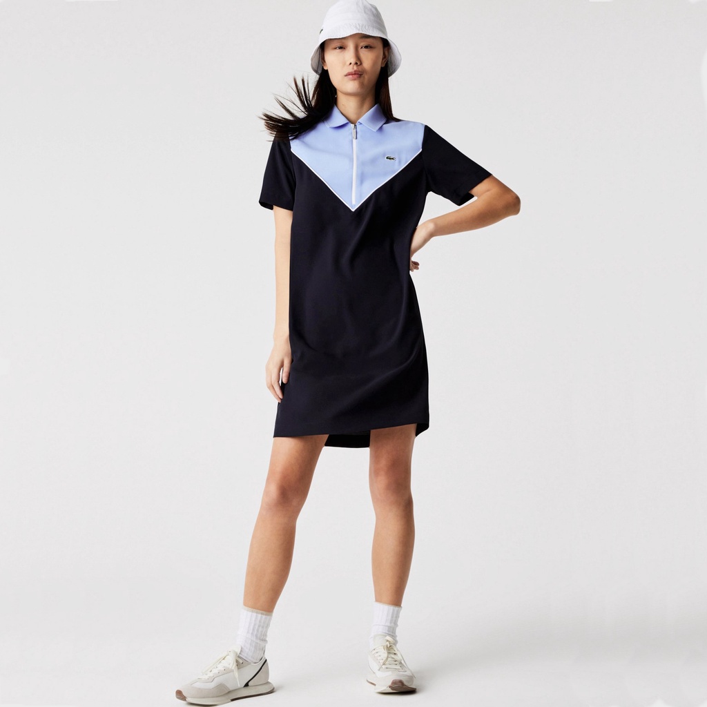 Đầm Suông Lacoste Hàng VNXK, Chuẩn Form, Cotton Cá Sấu 100% Mềm Mịn Thoáng Mát