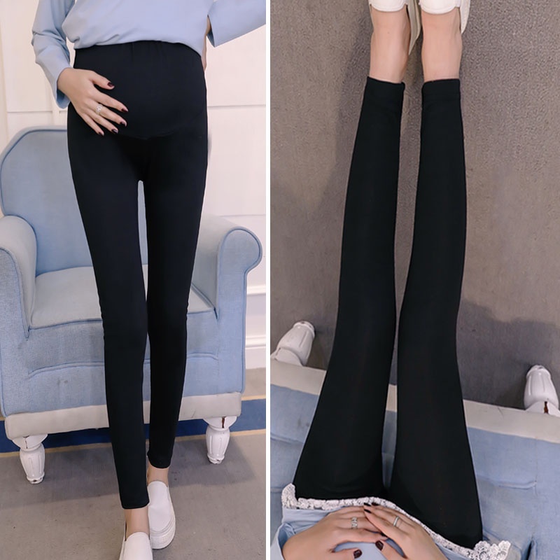 Quần bầu Dài legging cạp Cao chất cotton co giãn 4 chiều có chun chỉnh bụng ( Dài - Cạp Cao )