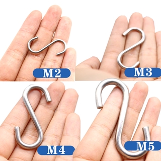 Móc Chữ S móc thép không gỉ 304 móc móc móc kim loại móc móc kim loại móc chữ S