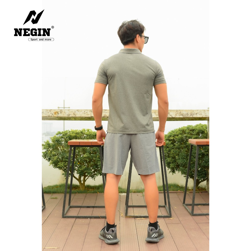 Áo Polo Thể Thao Thời Trang Nam Chính Hãng NEGIN Thiết Kế Đơn Giản Basic, Chất Liệu Thoáng Mát thấm Hút Mồ Hôi AG310