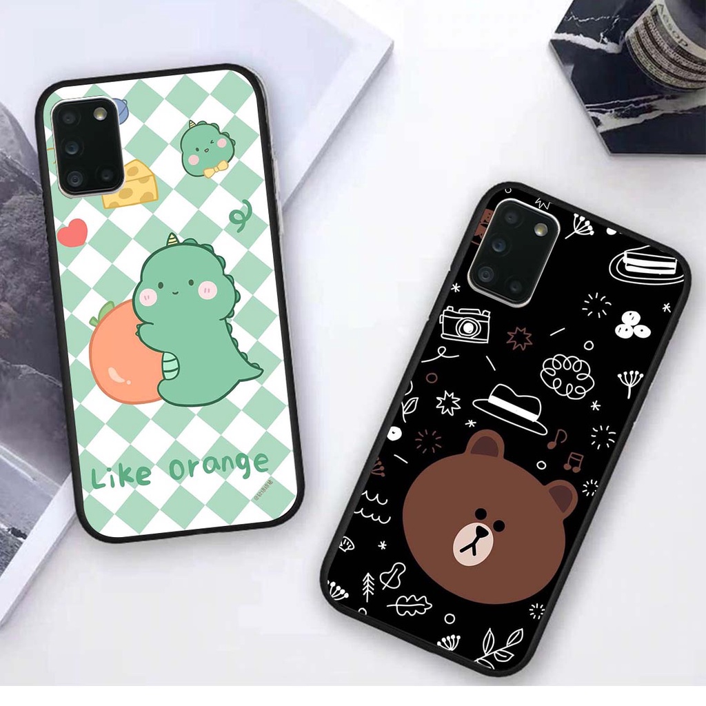 Ốp lưng Samsung A31 in hình khủng long , gấu nâu xinh xắn, siêu cute  mà còn vô cùng RẺ -ĐẸP