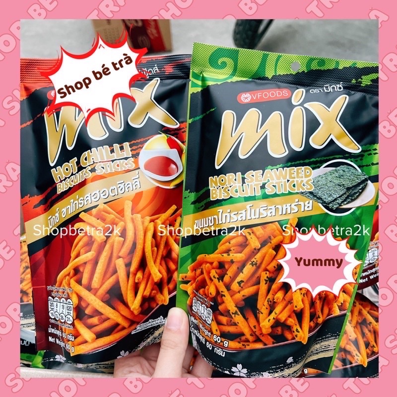 Snack tăm que cay Mix Hot Chilli Thái Lan