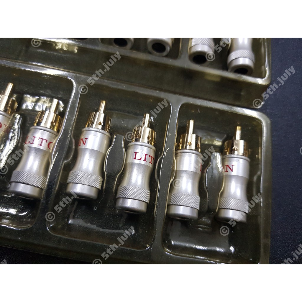 Bộ 4 chiếc Jack RCA , Giắc Hoa Sen Liton USA