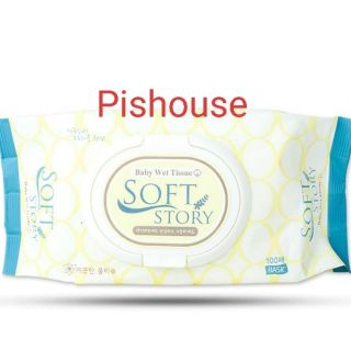 (HCM) KHĂN ƯỚT CHO BÉ SOFT STORY 100 TỜ HÀN QUỐC