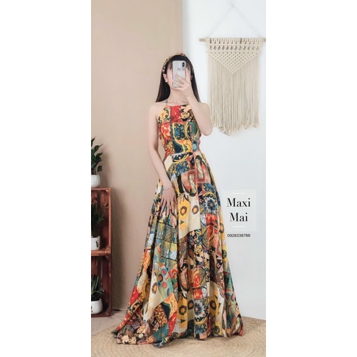 (FREE SHIP) MẪU HOT MAXI NỮ HAI DÂY THỔ CẨM DÂY ĐAN LƯNG QUYẾN RŨ ĐI BIỂN SIÊU HOT HHP