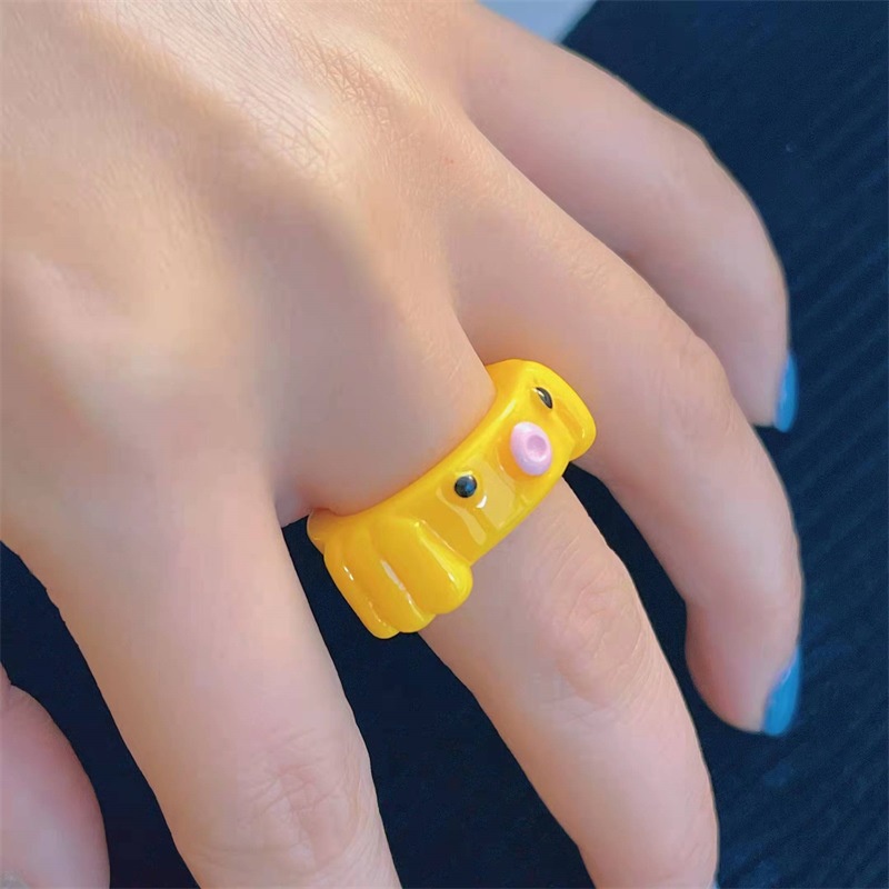 Bộ Nhẫn Hình Bạch Tuộc Dễ Thương