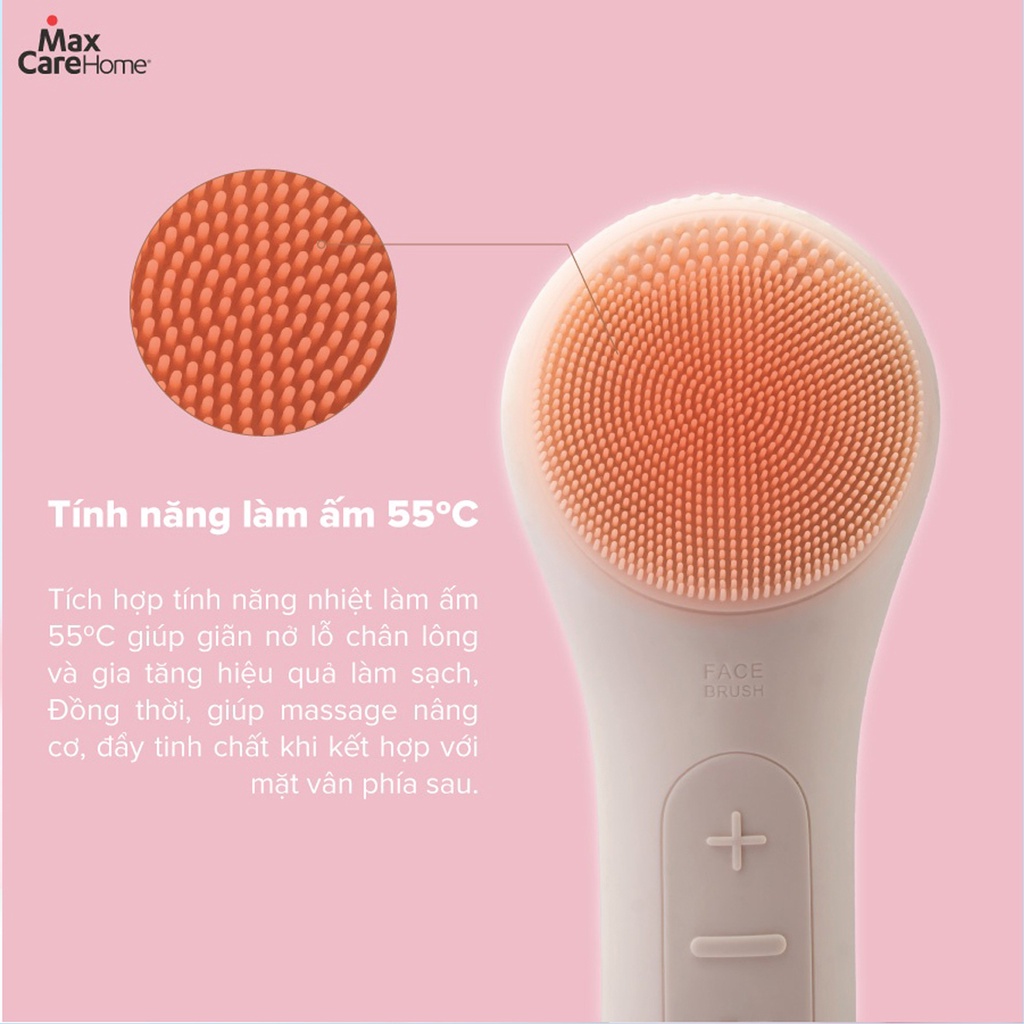 Máy Rửa Mặt Mini Cầm Tay MAXCARE MAX999 | Làm Sạch Sâu, Ngừa Mụn, Se Khít Lỗ Chân Lông - Thương Hiệu Nhật Bản