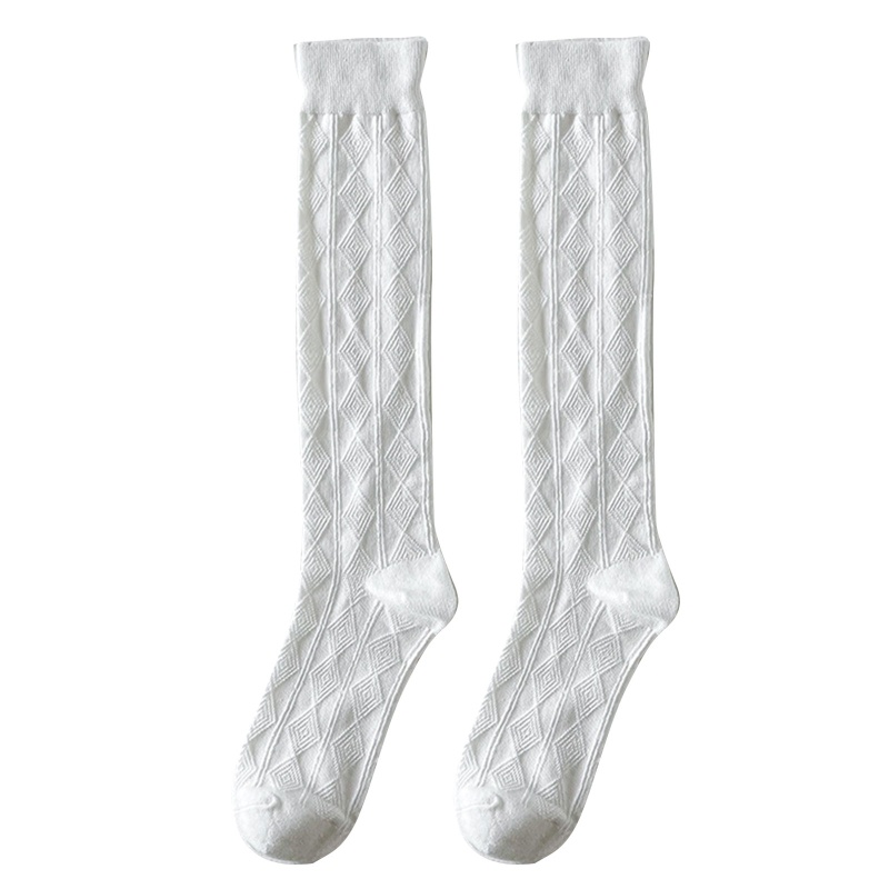 Youyo Vớ Lửng Bằng Cotton Mỏng Phối Lưới Họa Tiết Kẻ Sọc Màu Trơn Phong Cách Lolita Mùa Hè Cho Nữ