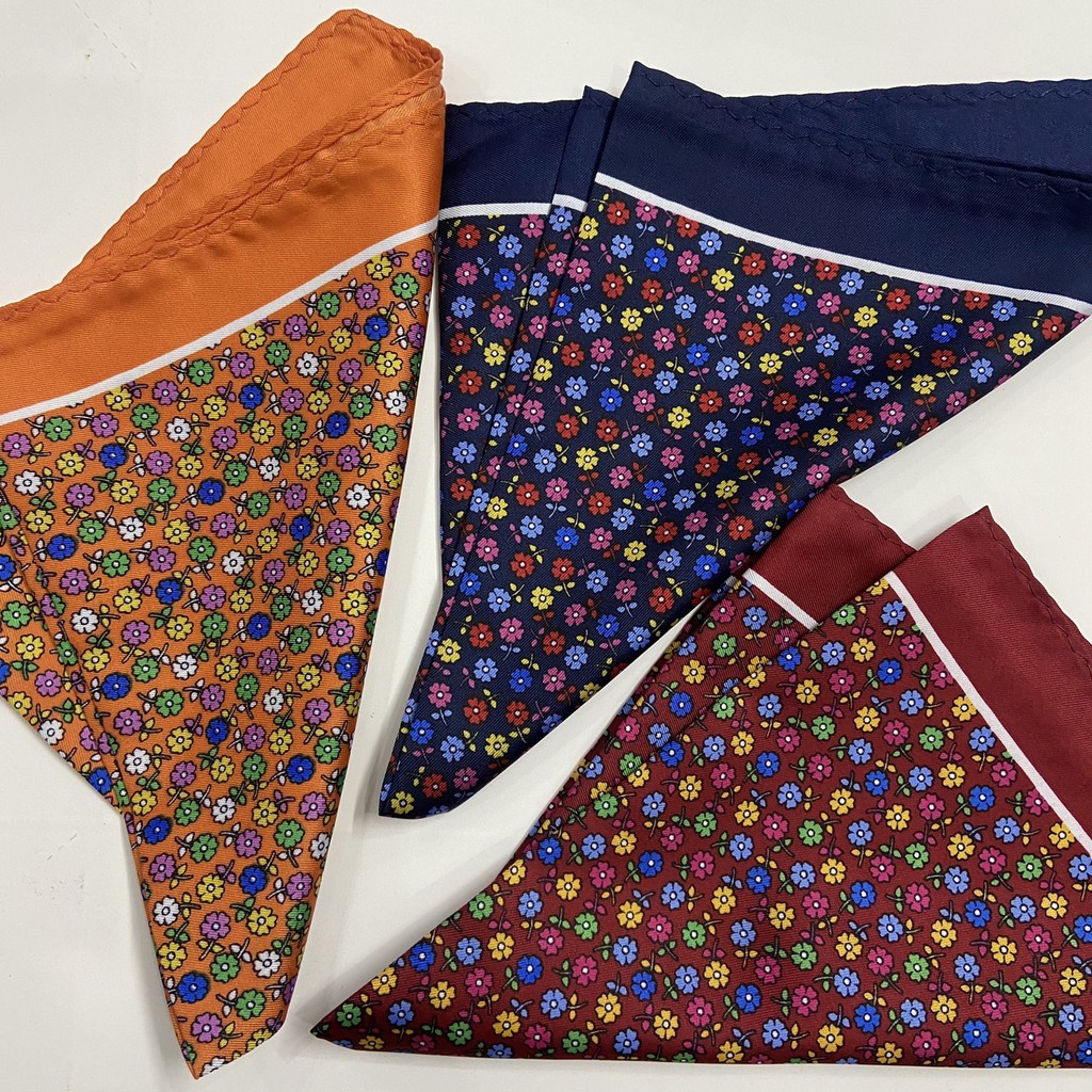 [Hàng mới] [Pocket square] Khăn cài túi áo vest bản 33x33cm
