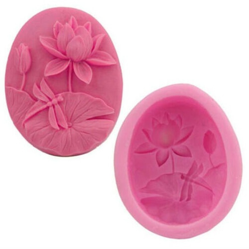 Khuôn Silicone Làm Bánh Hình Hoa Sen / Chuồn Chuồn