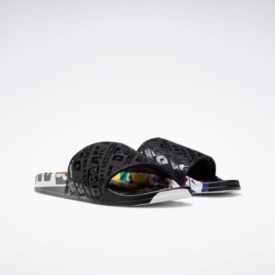 Dép Adidas quay ngang ReeBok BE Black Eye Patch Black Men - G55625 - Hàng chính hãng