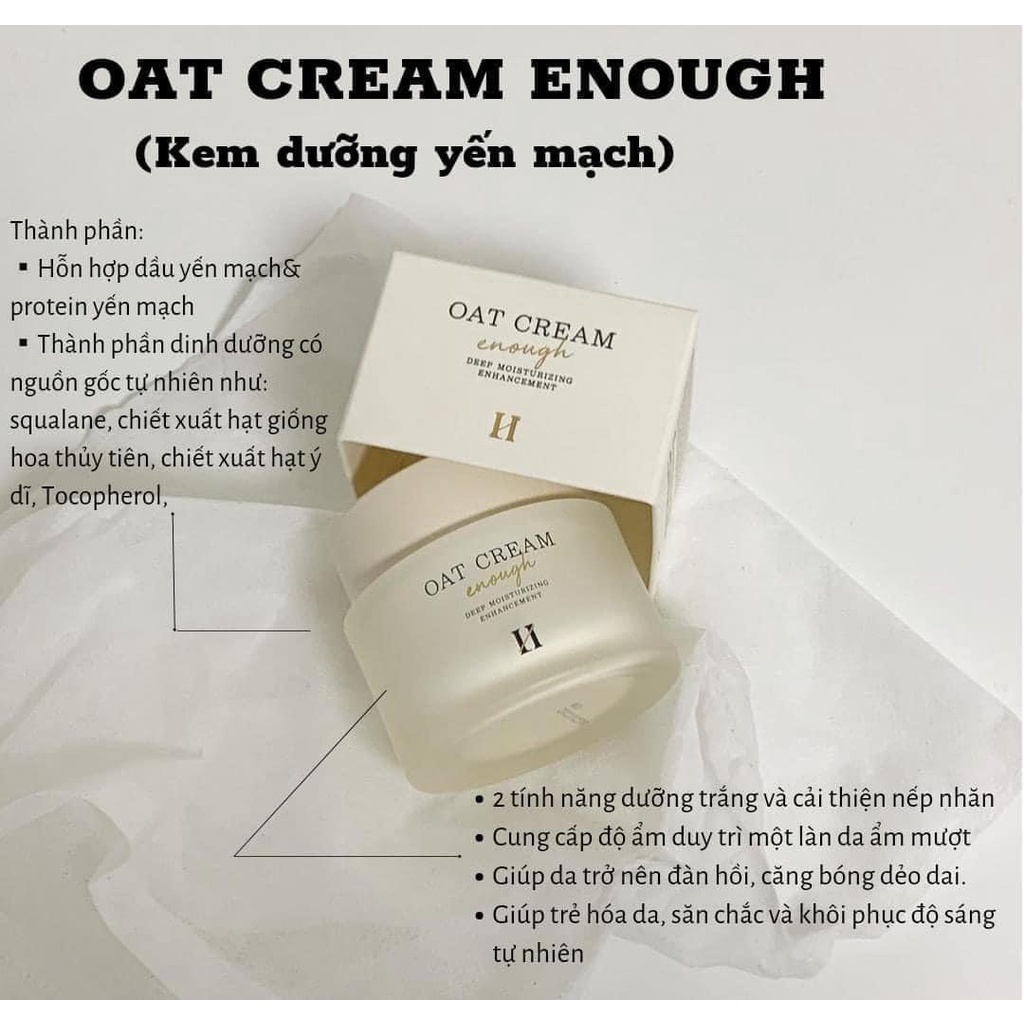 Kem dưỡng yến mạch OAT CREAM ENOUGH 50 ml -ALISA