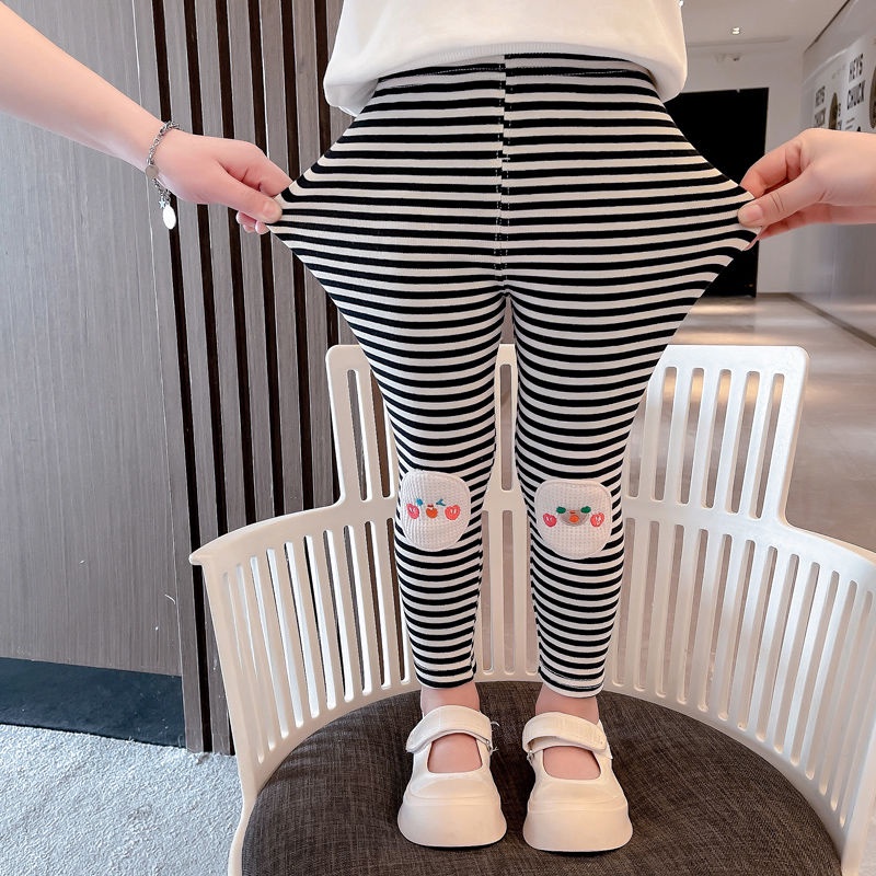 Quần Legging Lưng Cao Co Giãn Thoải Mái Dễ Phối Đồ Thời Trang Mùa Thu Cho Bé Gái