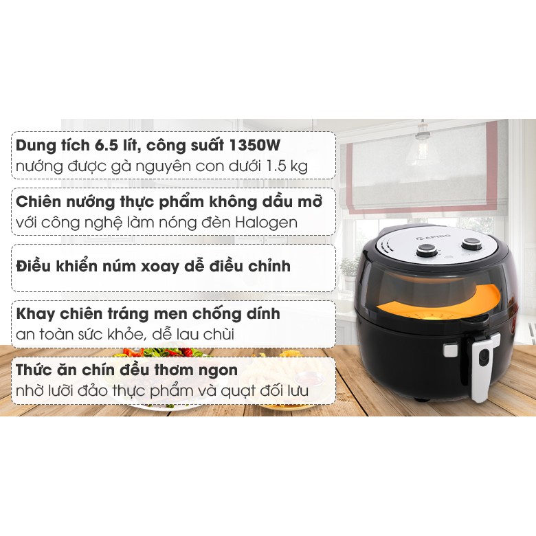 Nồi chiên không dầu Rapido RAF6.5M 6.5 lít (Miễn phí giao tại HCM-ngoài tỉnh liên hệ shop)