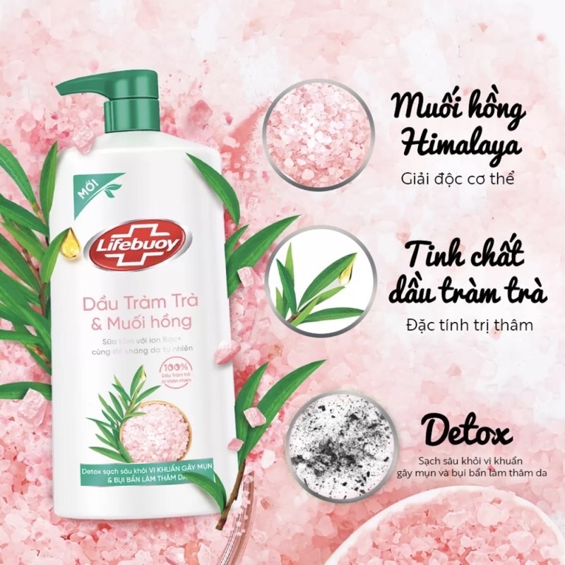 𝐆𝐈𝐀́ 𝐇𝐔̉𝐘 𝐃𝐈𝐄̣̂𝐓 Sữa tắm DETOX LIFEBUOY 850g