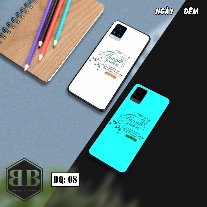 Ốp lưng kính Dạ Quang Vivo V20  phát sáng trong đêm các mẫu đang được yêu thích hiện nay