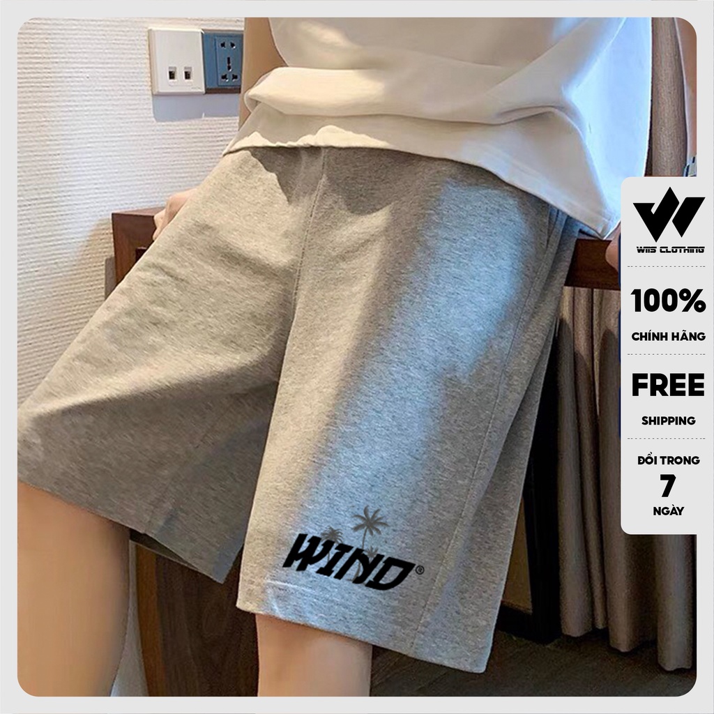 Quần short thun nam ống rộng WIIS unisex SUMMER quần đùi lửng thời trang nam nữ ulzzang