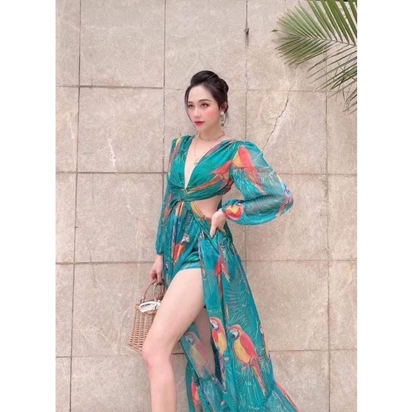 ☘️ Maxi khoét eo hở lưng