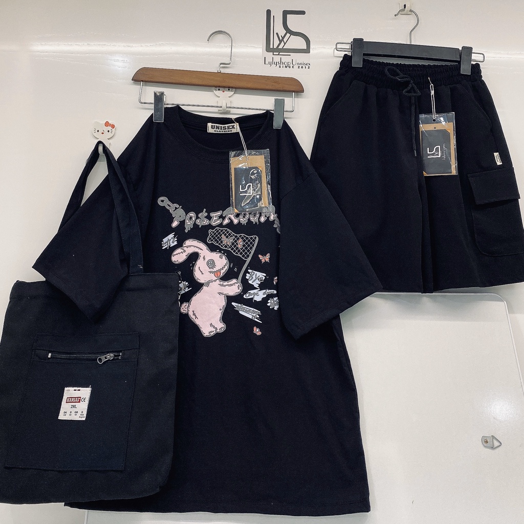 Áo phông tay lỡ LylyshopUnisex, kiểu áo phông vải thun cotton co dãn oversize form rộng dành cho nam nữ | BigBuy360 - bigbuy360.vn