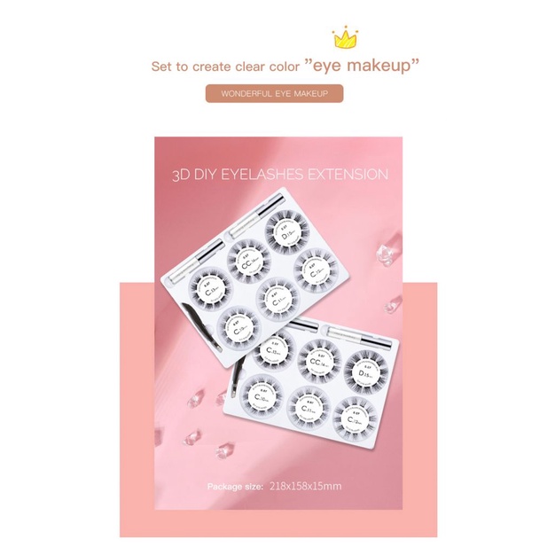 Lông mi giả trong suốt tự nhiên dạng lỏng kèm nhíp gắp tiện lợi | BigBuy360 - bigbuy360.vn