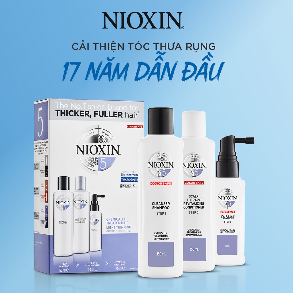 Combo Chăm Sóc Tóc Toàn Diện Bộ Kit NIOXIN Và Dầu Hấp Luxe Oil Giảm Gãy Rụng, Phục Hồi Tóc Cao Cấp