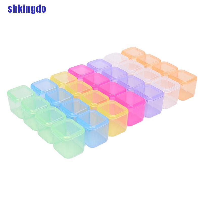 Hộp đựng phụ kiện thêu/làm tranh đính đá có 56 ngăn an toàn tiện dụng