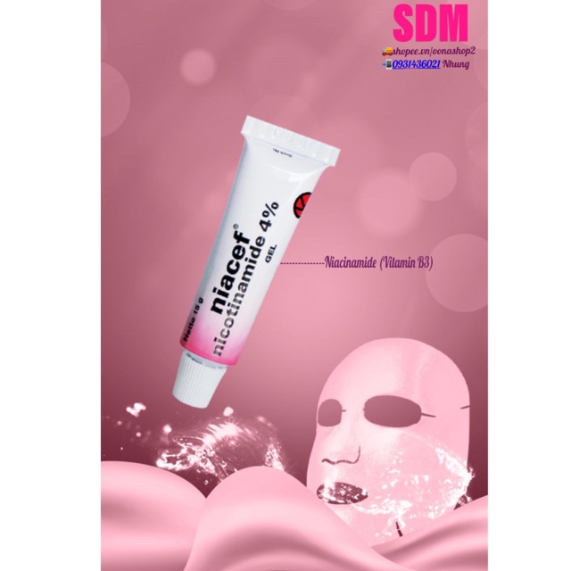 Gel Niacinamide 4% Gel Niacef 4% chống lão hoá, cải thiện lỗ chân lông | BigBuy360 - bigbuy360.vn