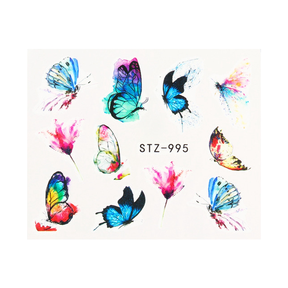 [Hàng mới về] Miếng dán móng hình bướm xinh xắn trang trí móng nghệ thuật