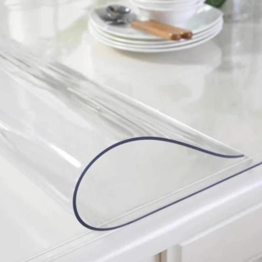 Tấm kính nhựa dẻo trải bàn trong suốt chống thấm nước dày 1.5mm