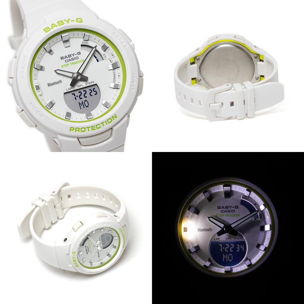 Đồng Hồ Nữ Casio Dây Nhựa BABYG BSA-B100SC-7ADR Chính Hãng