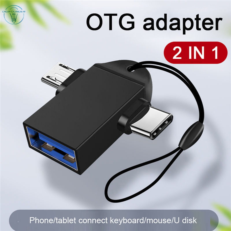 Cáp Chuyển Đổi Usb Type C 2 Trong 1 Cho Điện Thoại / Máy Tính Bảng