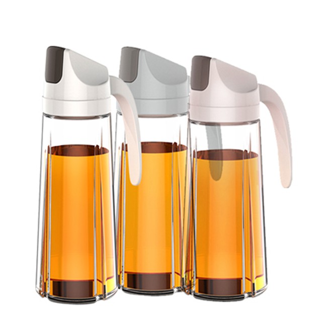 Bình Đựng Dầu Ăn Thuy Tinh Tự Động Mở Nắp Khi Rót 630ml | BigBuy360 - bigbuy360.vn