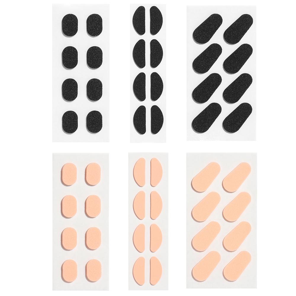Set 4 Cặp Đệm Mũi Mắt Kính ROWANS 1.5mm Tự Dính Không Gây Hại Da / Màu Đen