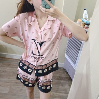 Pijama lụa đùi