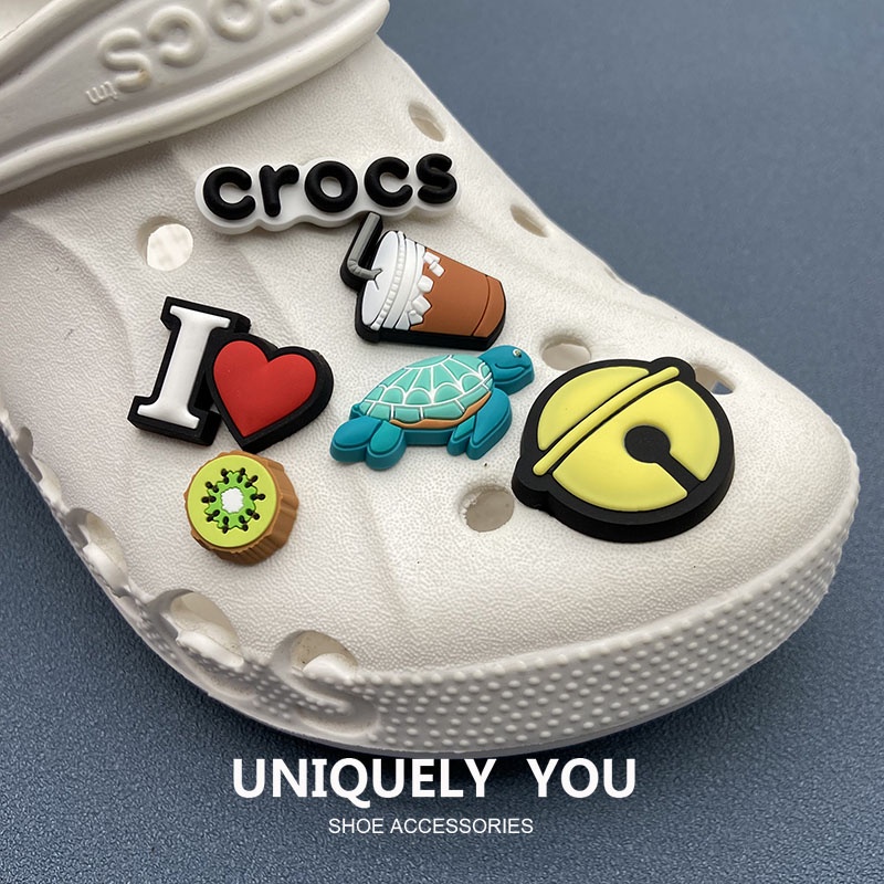 Phụ Kiện Móc Khóa Gắn Giày Crocs / jibbitz Họa Tiết Hoạt Hình Dễ Thương