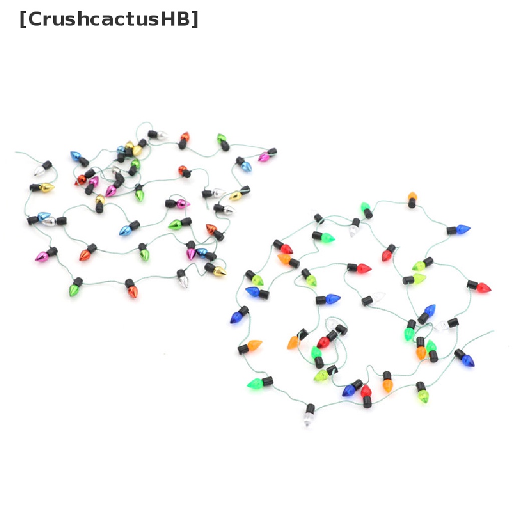 [CrushcactusHB] 1m Dây Đèn Giáng Sinh Nhiều Màu Bằng Nhựa Thu Nhỏ Bán Chạy