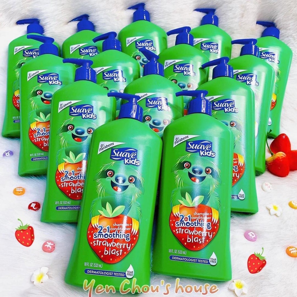 Sữa tắm gội Suave Kids 532ml - 1180ml