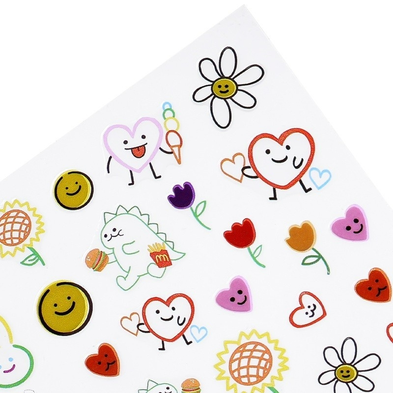 Miếng Dán Trang Trí Móng Tay Hình Khủng Long/ Động Vật Hoạt Hình Dễ Thương