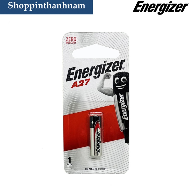 Pin A27 Energizer 12V vỉ 1 viên chính hãng thay remote cửa cuốn