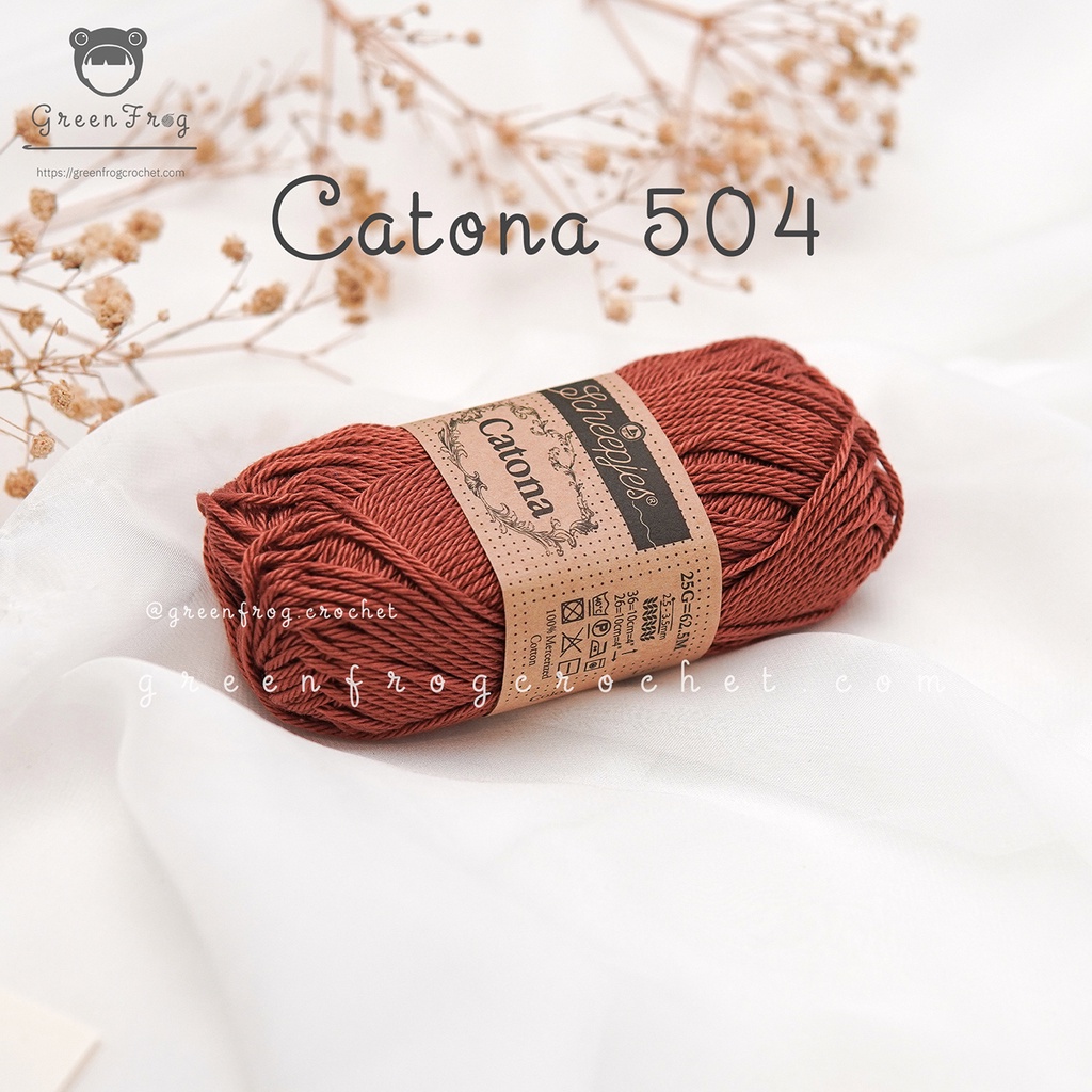 Sợi Catona 25g cotton 100% của Scheepjes