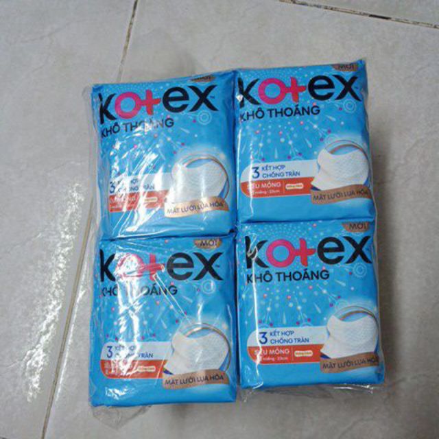 Lốc 8 gói KOTEX MỎNG KHÔNG CÁNH