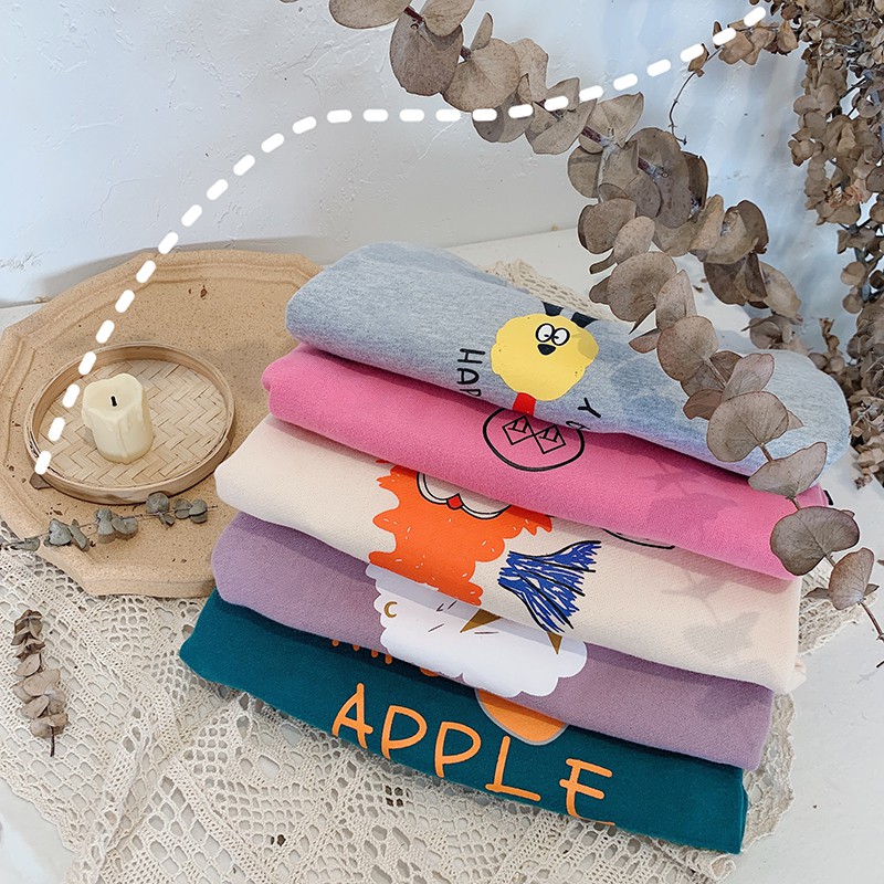 Áo Len Lông Cừu Ấm Áp In Hình Hoạt Hình Đáng Yêu Phong Cách Hàn Quốc Cho Bé