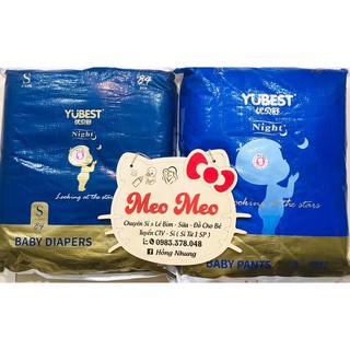 Bỉm YUBEST NIGHT dán/quần S84/M76/L72/XL68/XXL64/XXXL60