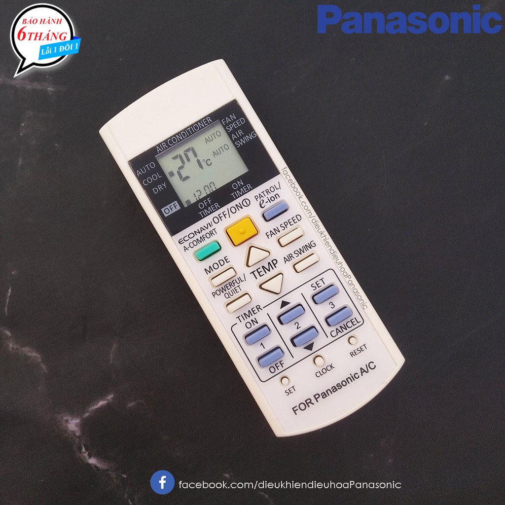 Điều khiển điều hòa Panasonic 1 chiều ECONAVI E-ion