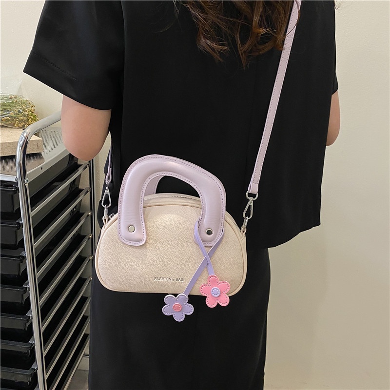 Túi Đeo Chéo Màu Sắc Tương Phản Thời Trang Cho Nữ